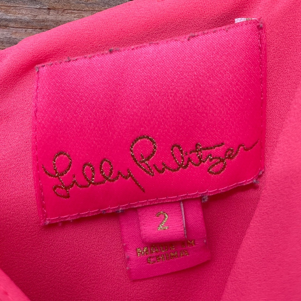 Lilly Pulitzer Alisa Dress in Aura Pink Like New Size 2 - Picture 8 of 14